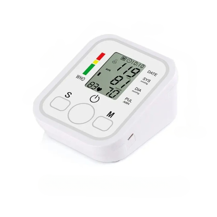 Digital Automatic Upper Arm Blood Pressure Monitor | Accurate BP & Heart Rate Machine | Easy One-Touch Operation