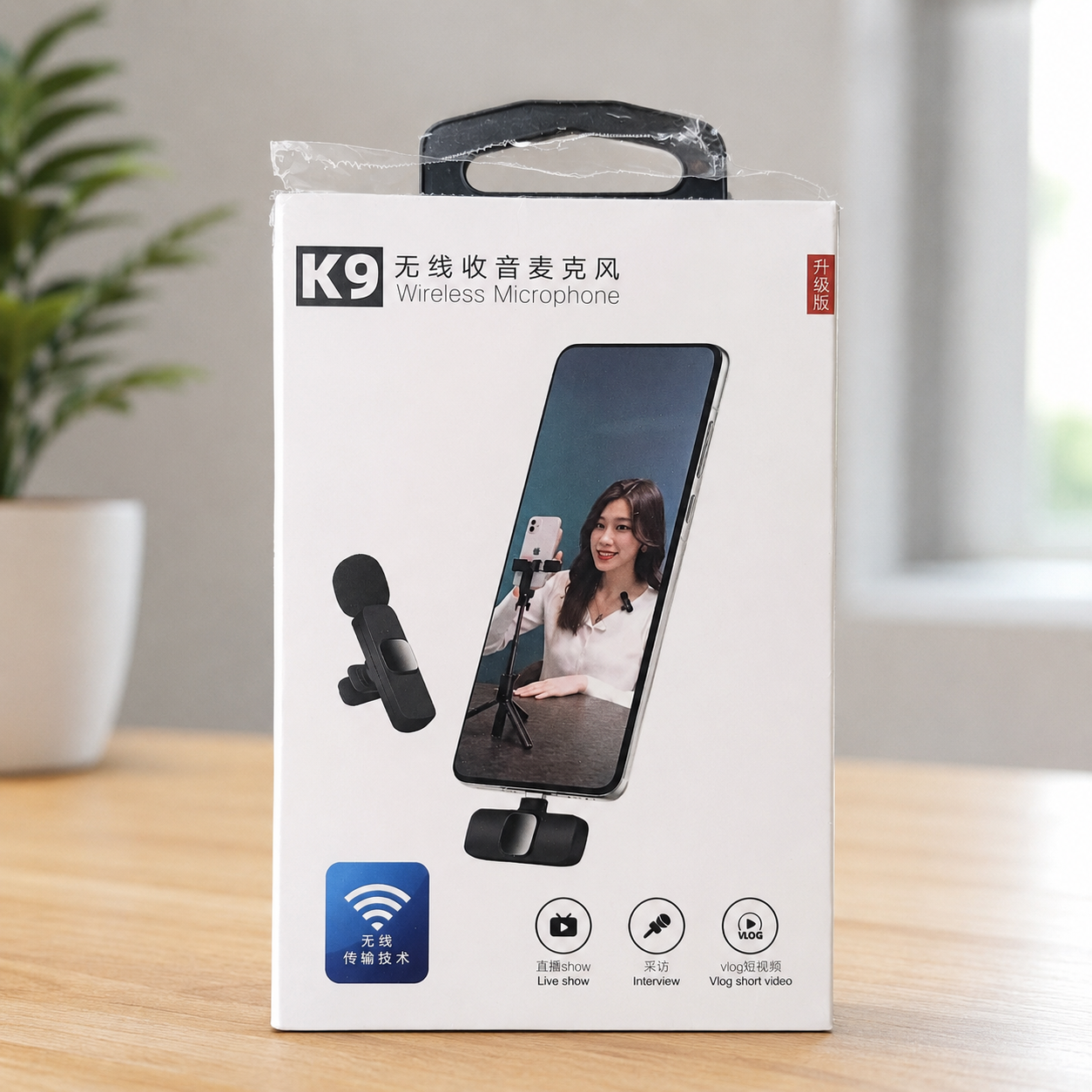 K9 Collar Wireless Microphone – iPhone & Type-C Supported | Crystal Clear Audio | Plug & Play | Noise Reduction