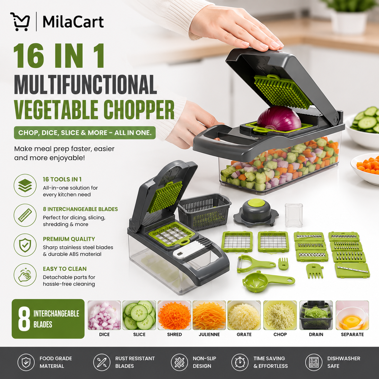 16 in 1 Multifunctional Vegetable Cutter