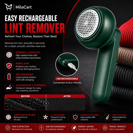 Electric Lint Remover for Clothes | USB Rechargeable Fabric Care Tool