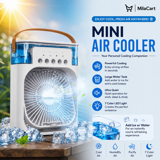 Mist Cooling Fan - Mini Air Cooler